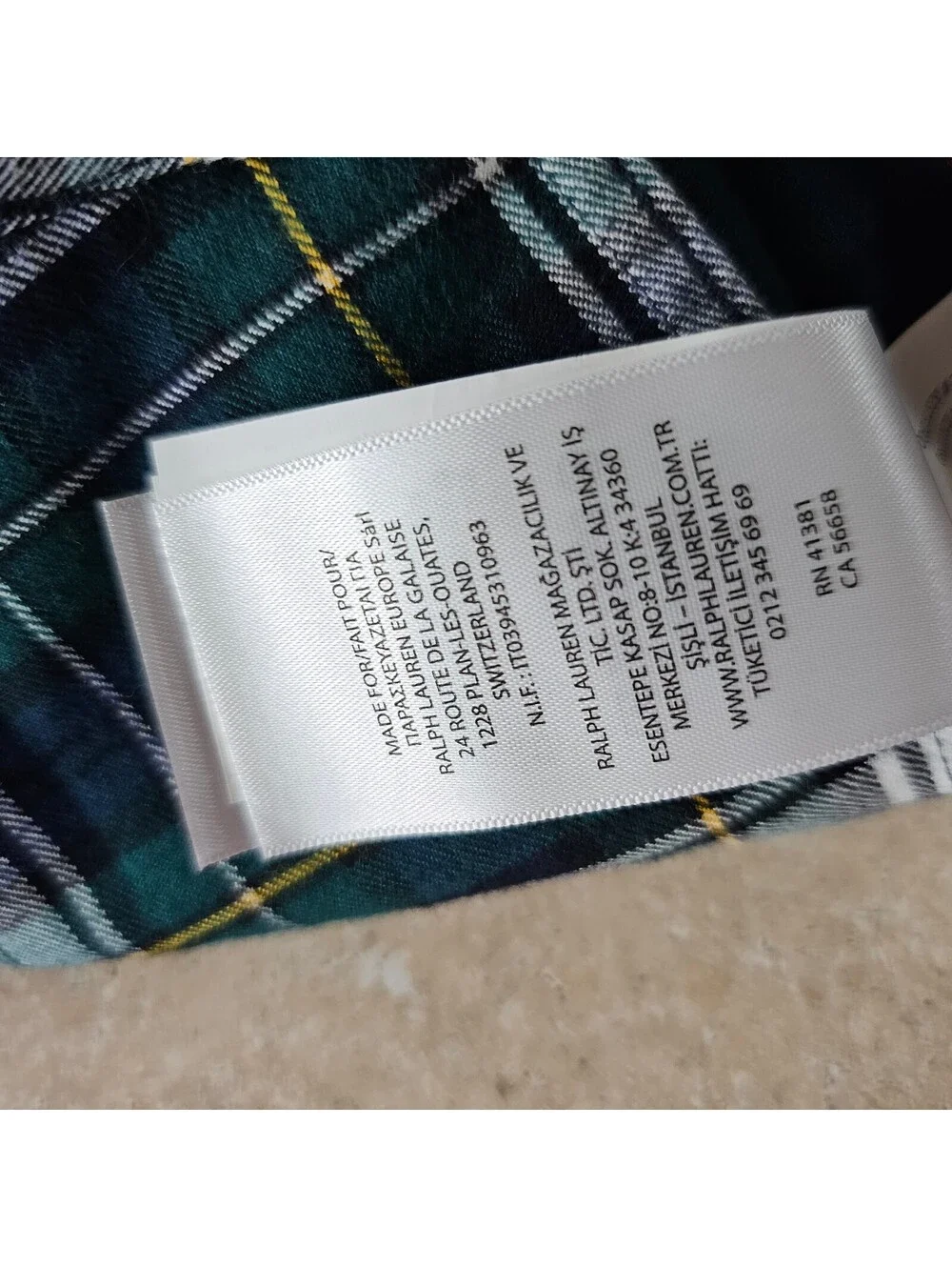 Ralph Lauren Multi-Color Plaid Button-Down Shirt, Size 10/12 Kids